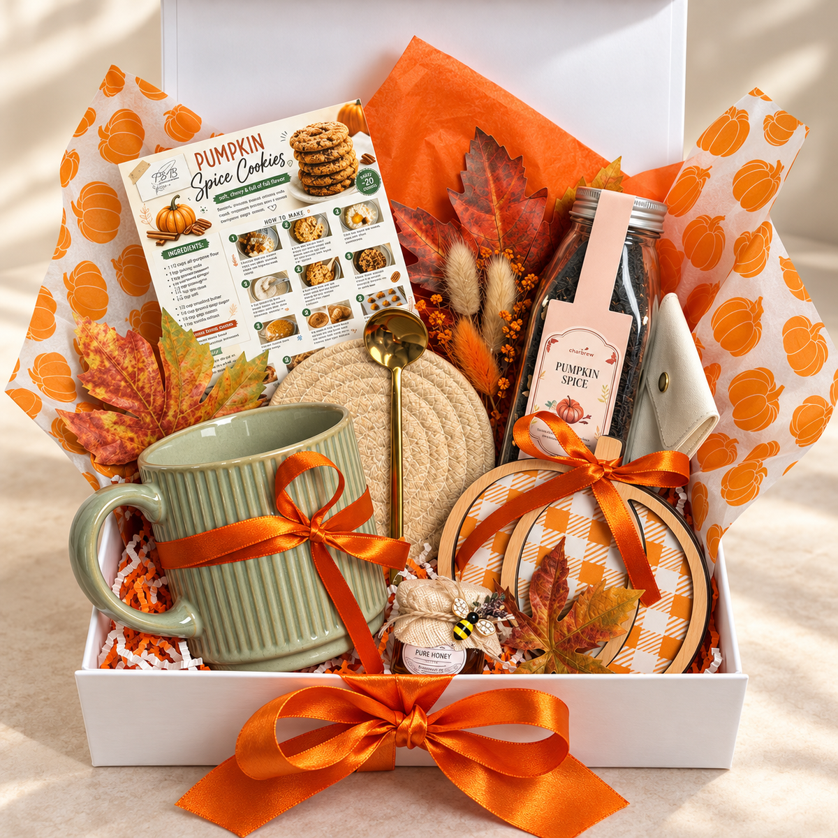 Autumn Harvest Gift Box | Pumpkin Spice Tea & Cozy Mug