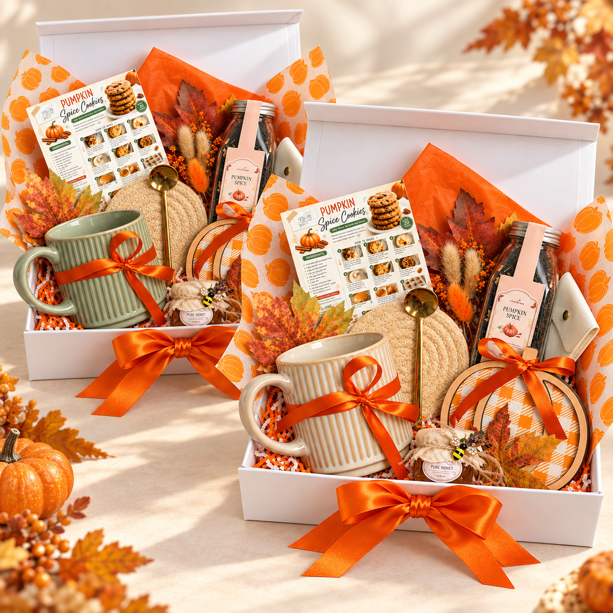 Autumn Harvest Gift Box | Pumpkin Spice Tea & Cozy Mug