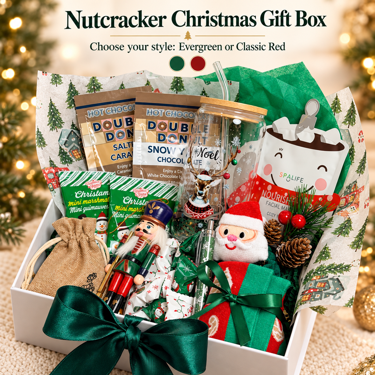 Nutcracker Christmas Gift Box