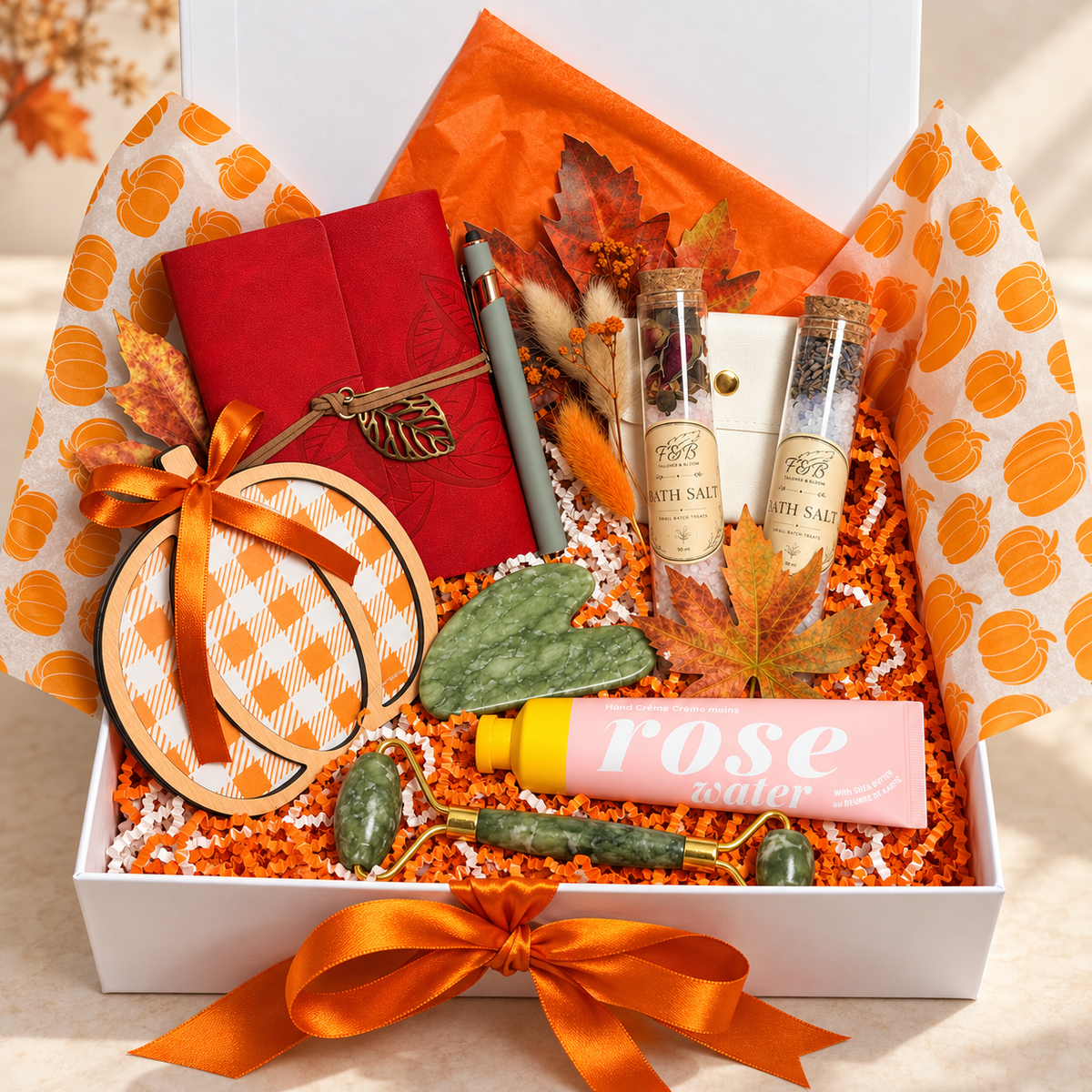 Autumn Reset Self Care Gift Box | Bath Salts, Gua Sha & Journal