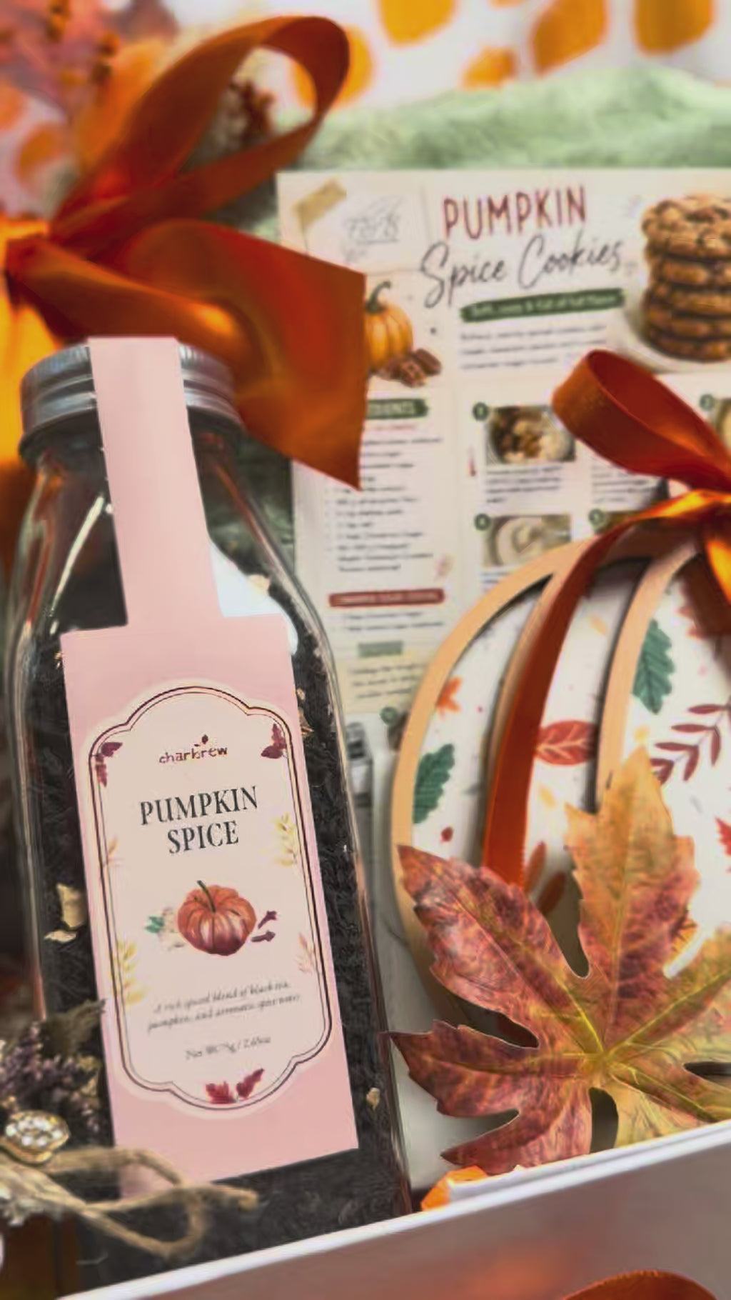 Harvest Comfort Gift Box | Pumpkin Spice Tea, Cozy Blanket & Mug